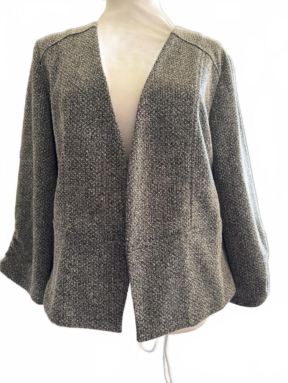 Maurices Women's Large Gray Open Front Knit Cardigan